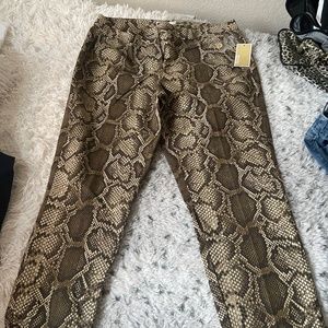 Michael kors snakeskin pants